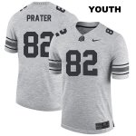 Youth NCAA Ohio State Buckeyes Garyn Prater #82 College Stitched Authentic Nike Gray Football Jersey PL20G43MI